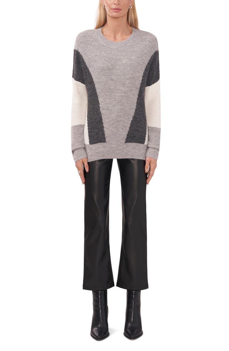 Halogen<sup>®</sup> Colorblock Tunic Sweater, Alternate, color, 