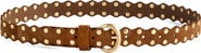 Madewell Suede Studded Scalloped Belt