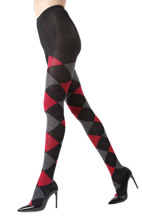Argyle Sweater Tights (Regular & Plus)