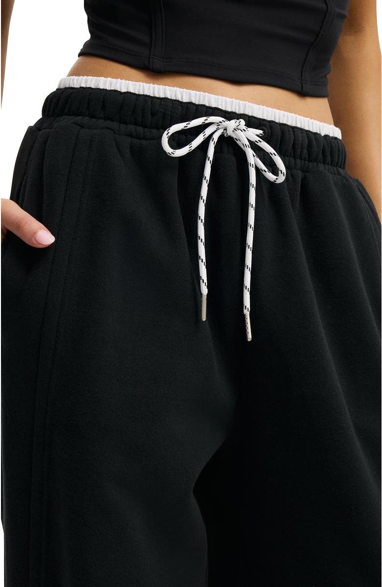 COTTON ON BODY Women's Active Plush Double Waistband Sweatpant, Alternate, color, Black