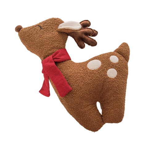 Christmas Reindeer Shaped Throw Pillow