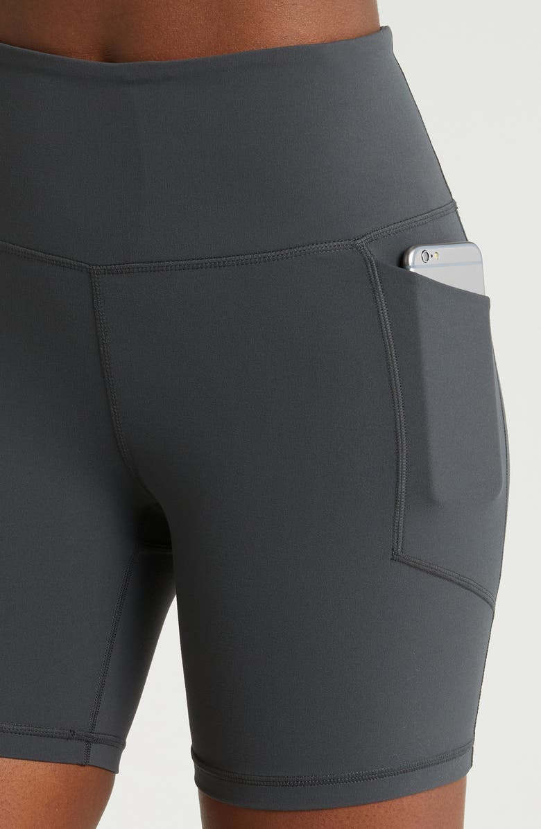 Free Fly All Day Pocket Bike Shorts, Alternate, color, Black Sand