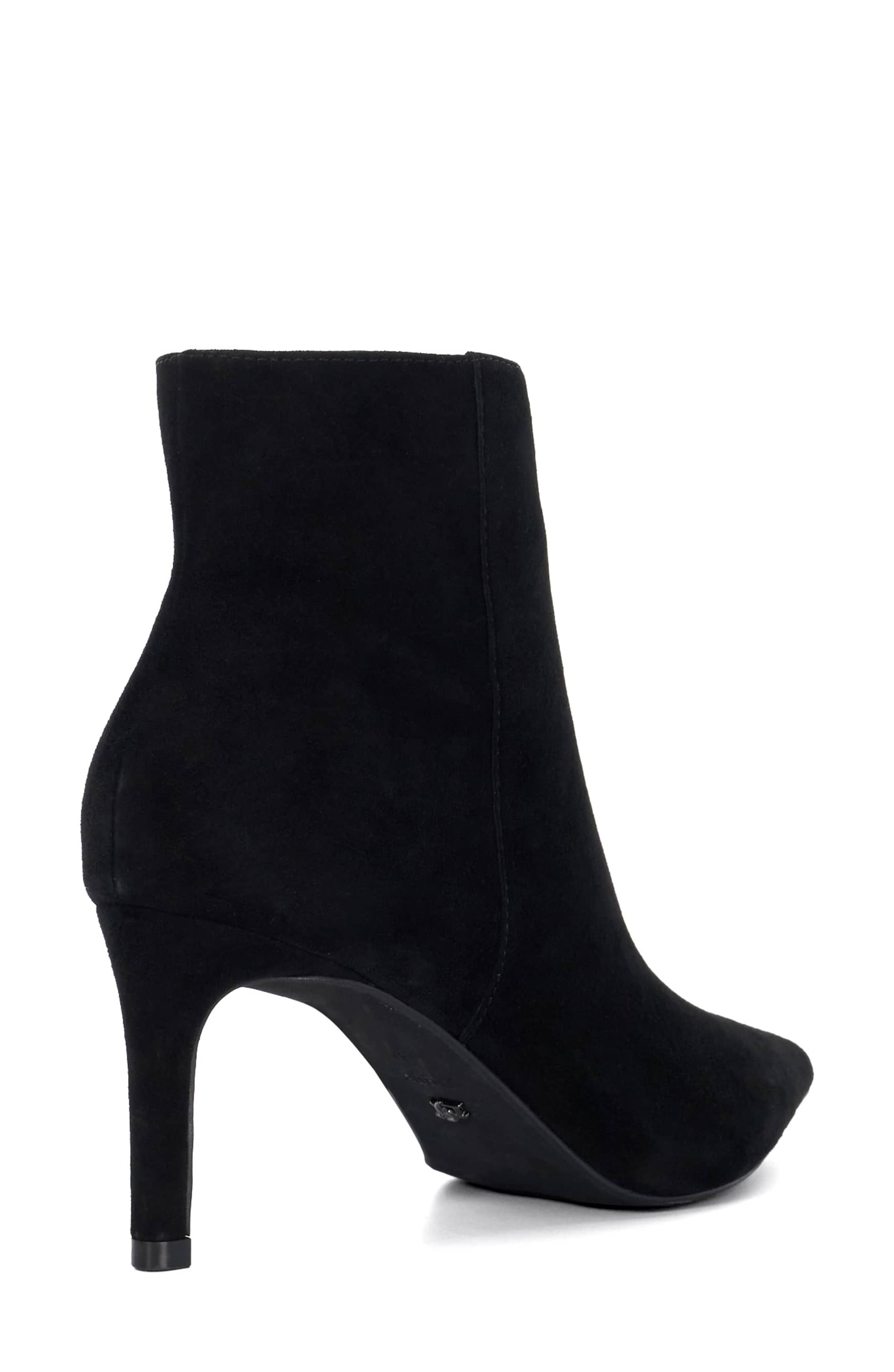 Dune London Obsessively Pointed Toe Bootie, Alternate, color, Black
