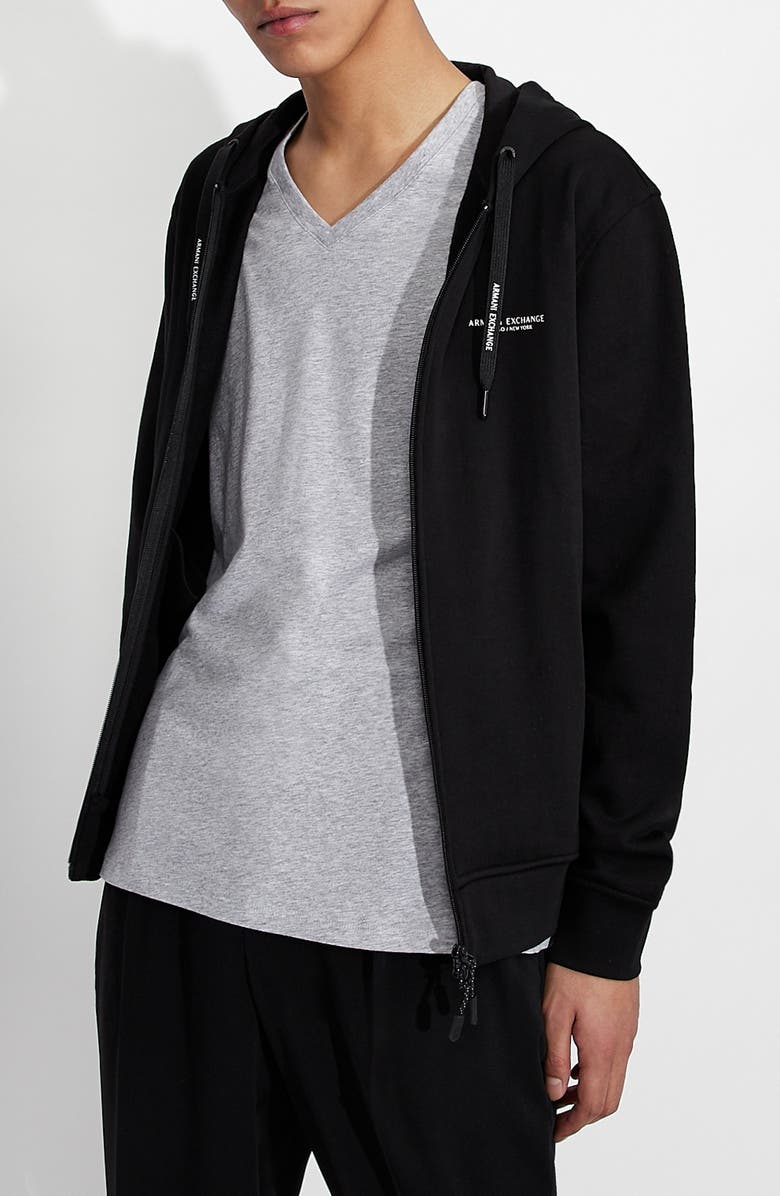 Armani Exchange Heathered V-Neck T-Shirt, Alternate, color, 