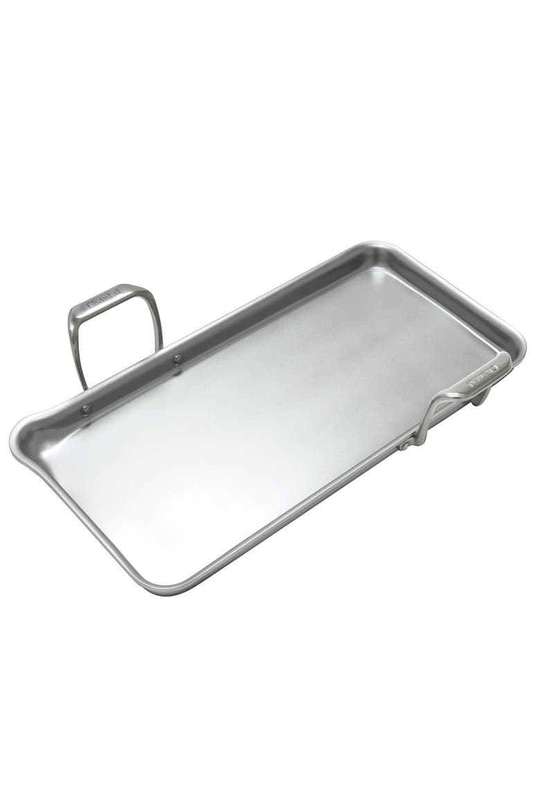 Induction 21 Tri-Ply Griddle, 19.09" x 9.52", Main, color, Silver