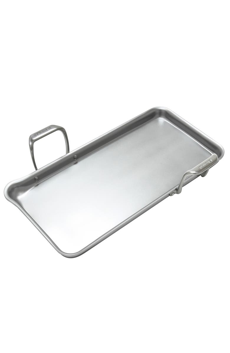 CHANTAL Induction 21 Tri-Ply Griddle, 19.09" x 9.52", Main, color, Silver