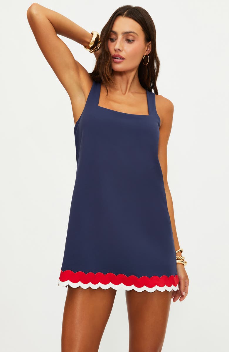 Beach Riot Mischa Colorblock Cover-Up Minidress, Alternate, color, 