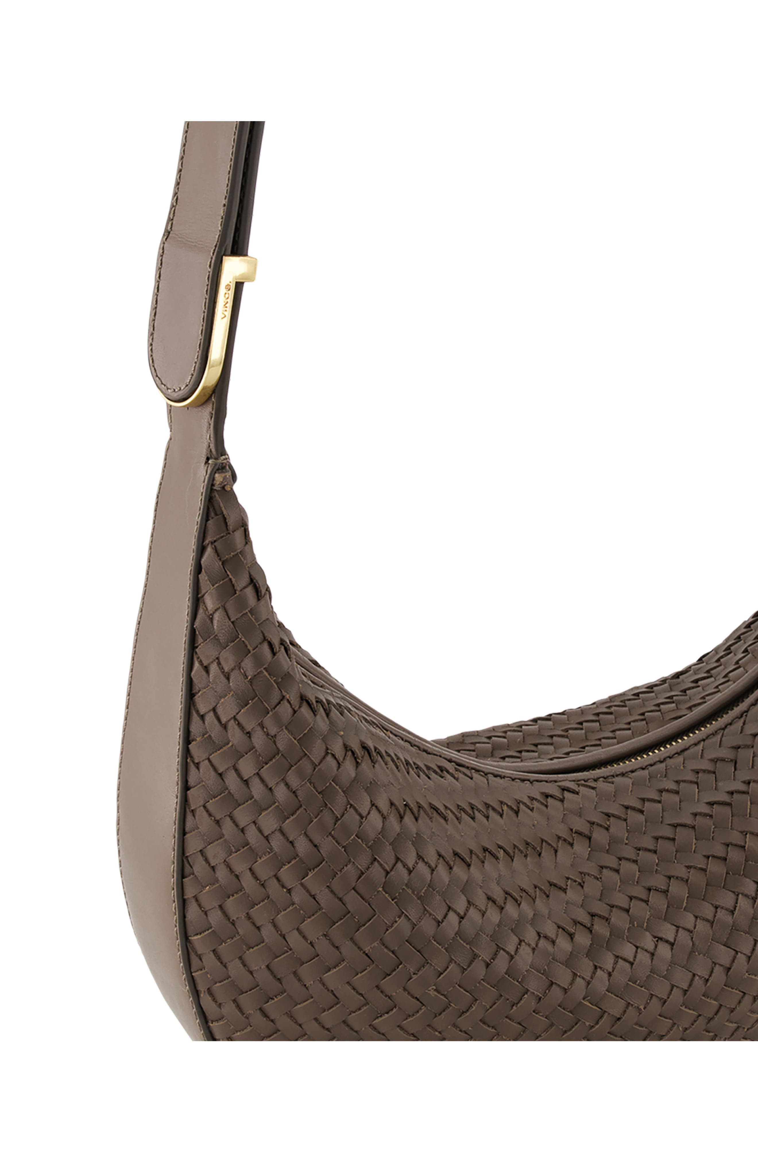 Small Eris Woven Leather Hobo Bag, Alternate, color, DATE