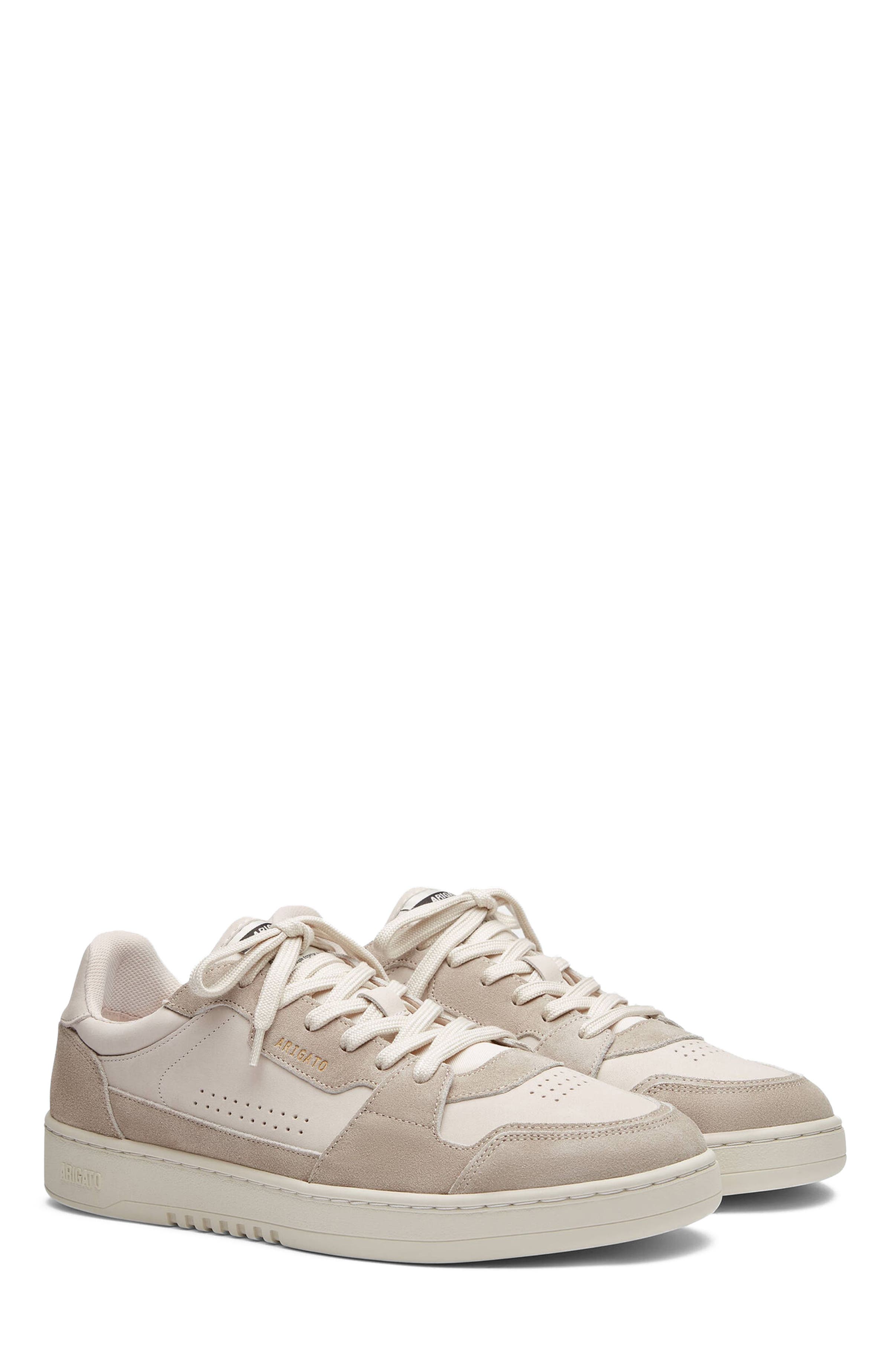 Axel Arigato Dice Lo Leather Suede Sneaker, Alternate, color, Off White/Taupe