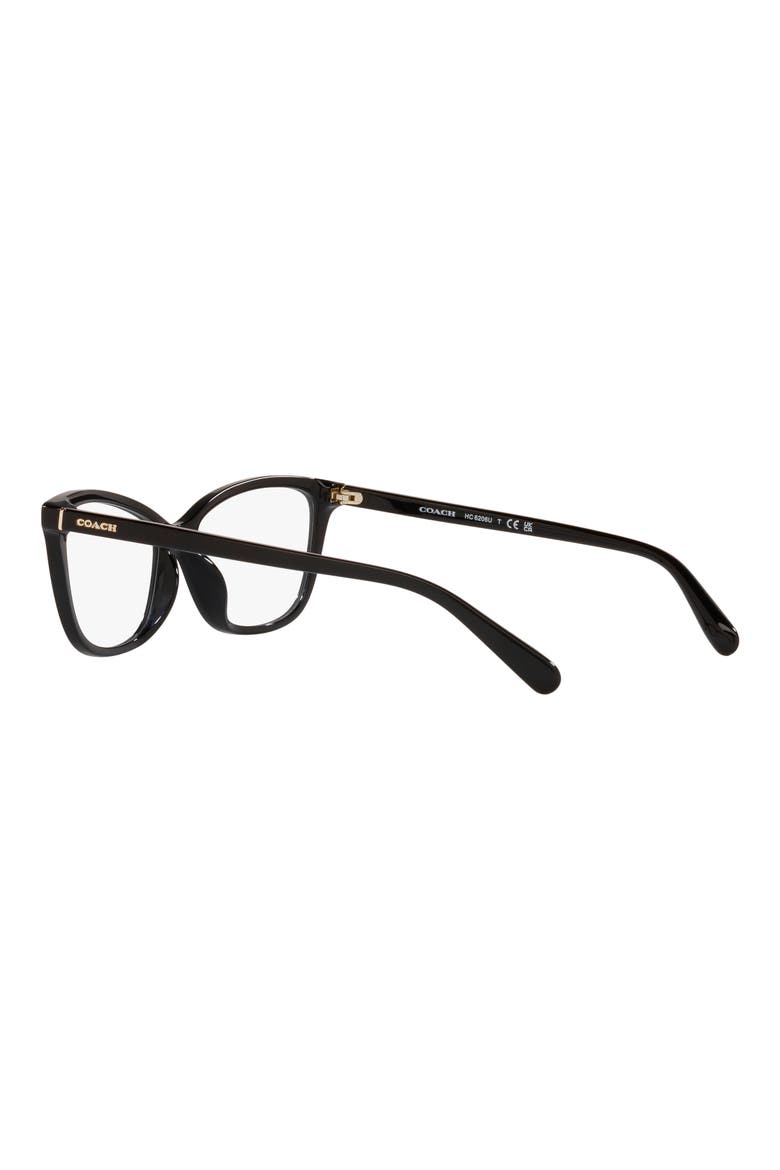 54mm Cat Eye Optical Glasses, Alternate, color, BLACK