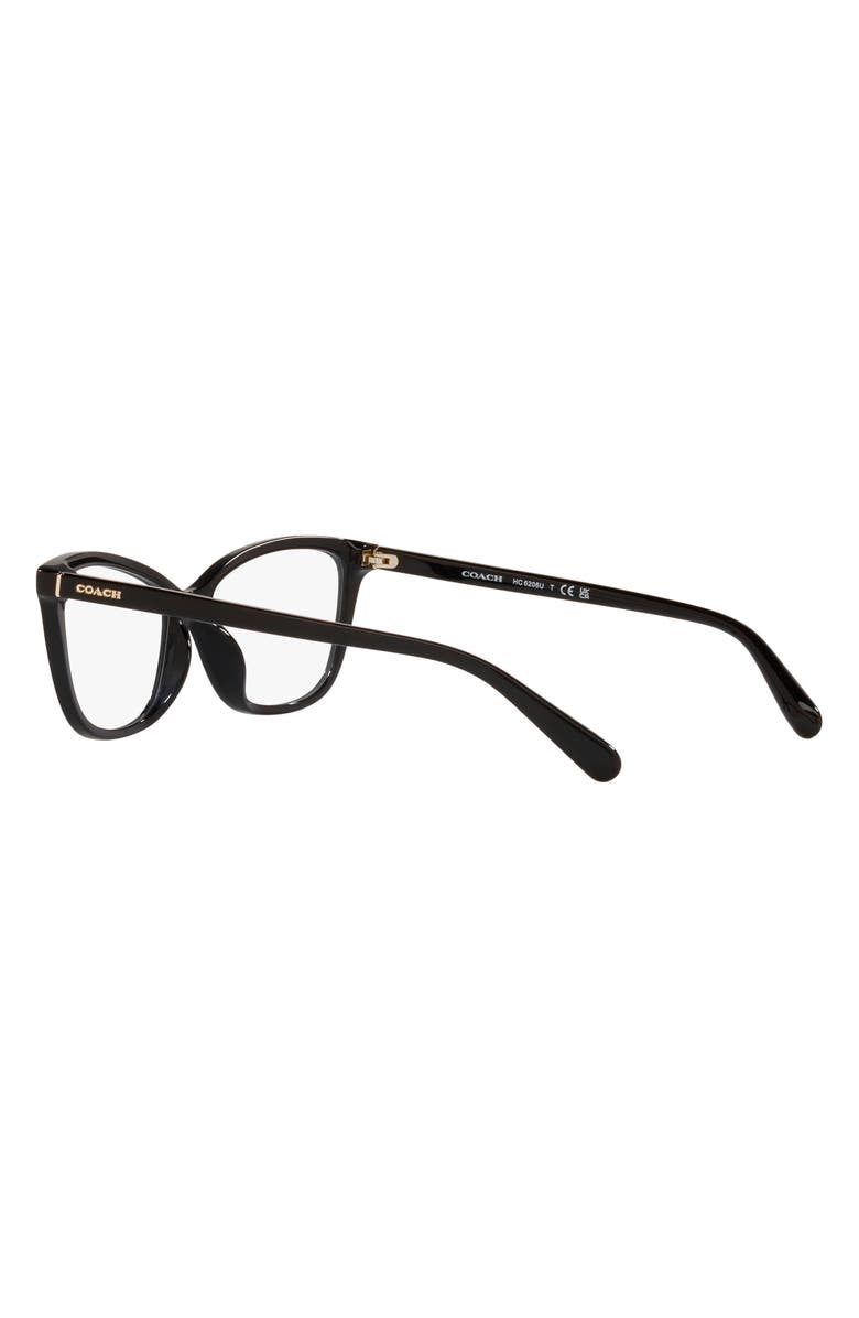 COACH 54mm Cat Eye Optical Glasses, Alternate, color, 