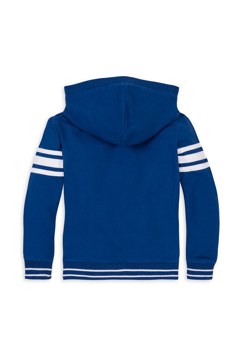 Kids' Organic French Terry Kanga Hoodie, Alternate, color, Bold Blue