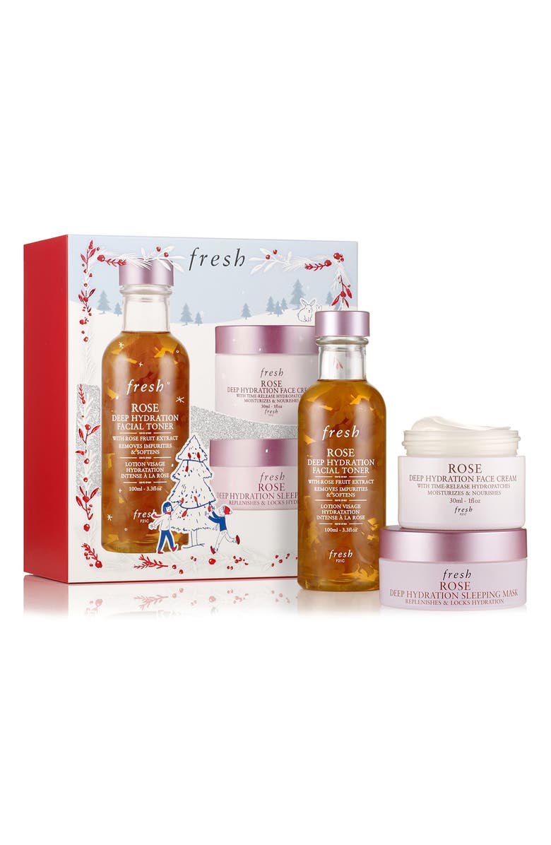 Fresh<sup>®</sup> Rose Day & Night Skin Care Hydration Set, Main, color, 