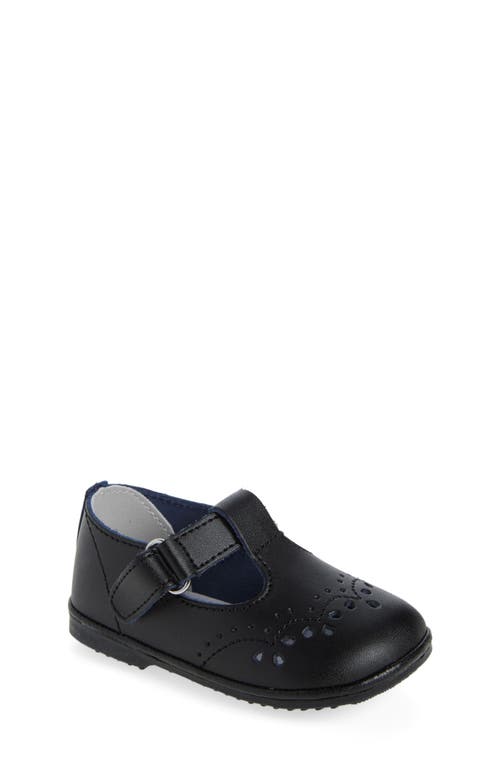 L'AMOUR Kids' Birdie T-Strap Mary Jane in Black 