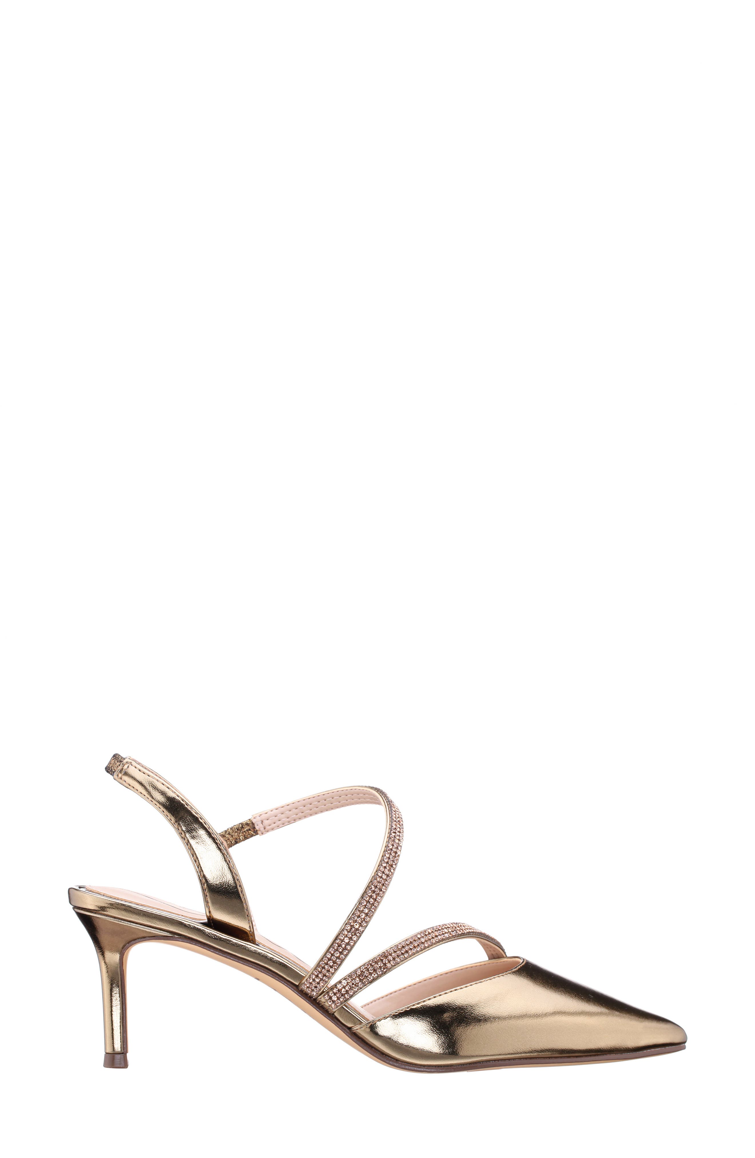 Nela Slingback Pointed Toe Pump, Alternate, color, BRONZE