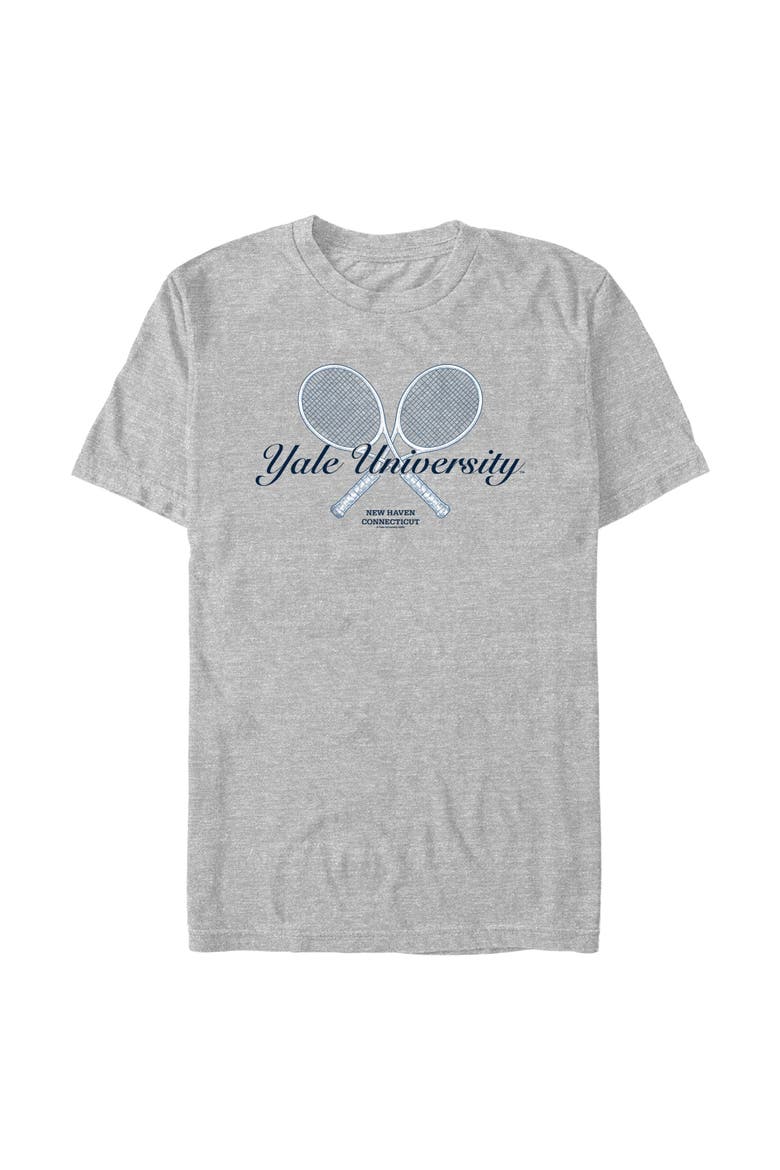 Men's Yale University New Haven University Racket  Graphic T-Shirt, Main, color, Sport Grey