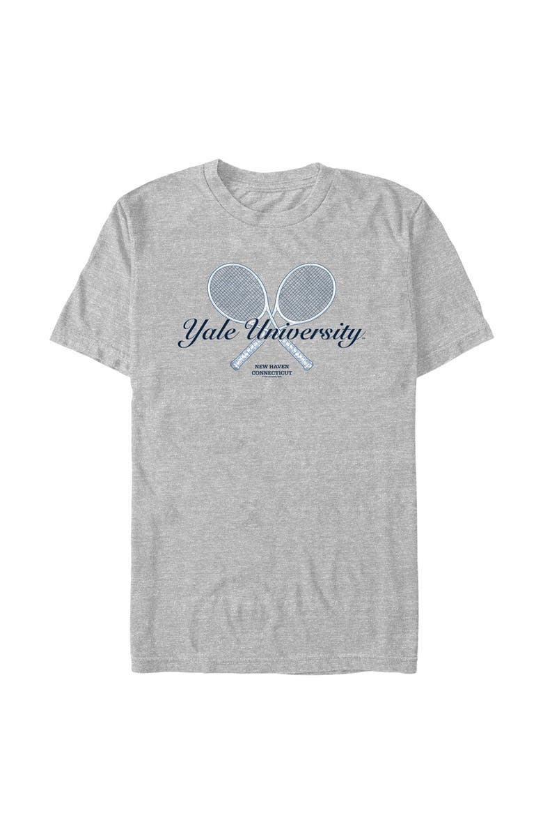 Yale University Men's Yale University New Haven University Racket Graphic T-Shirt, Main, color, Sport Grey