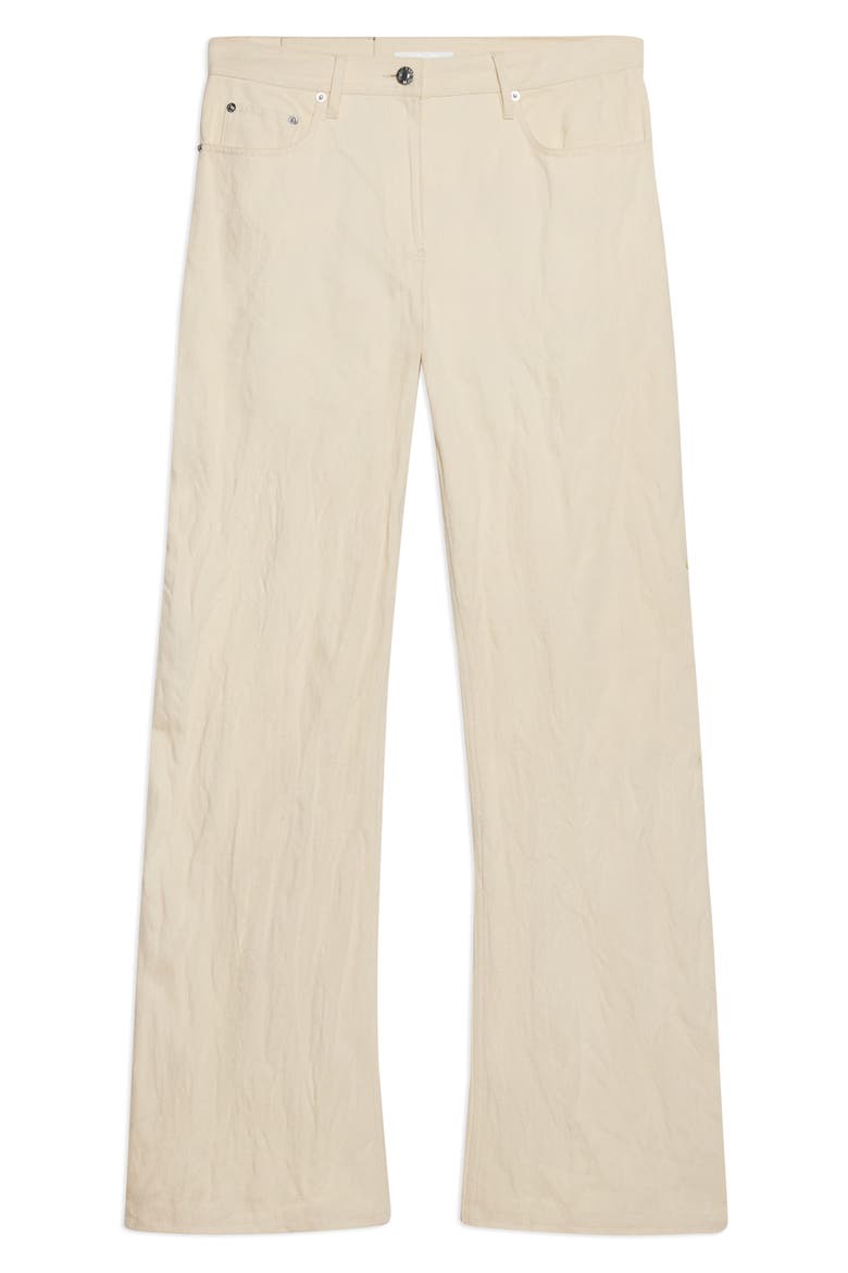 Metallic Crusable Bootcut Jeans, Alternate, color, MUSLIN
