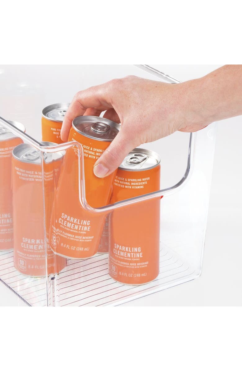 mDesign Kitchen Plastic Storage Organizer Bin with Open Front - 8 Pack, Alternate, color, Clear