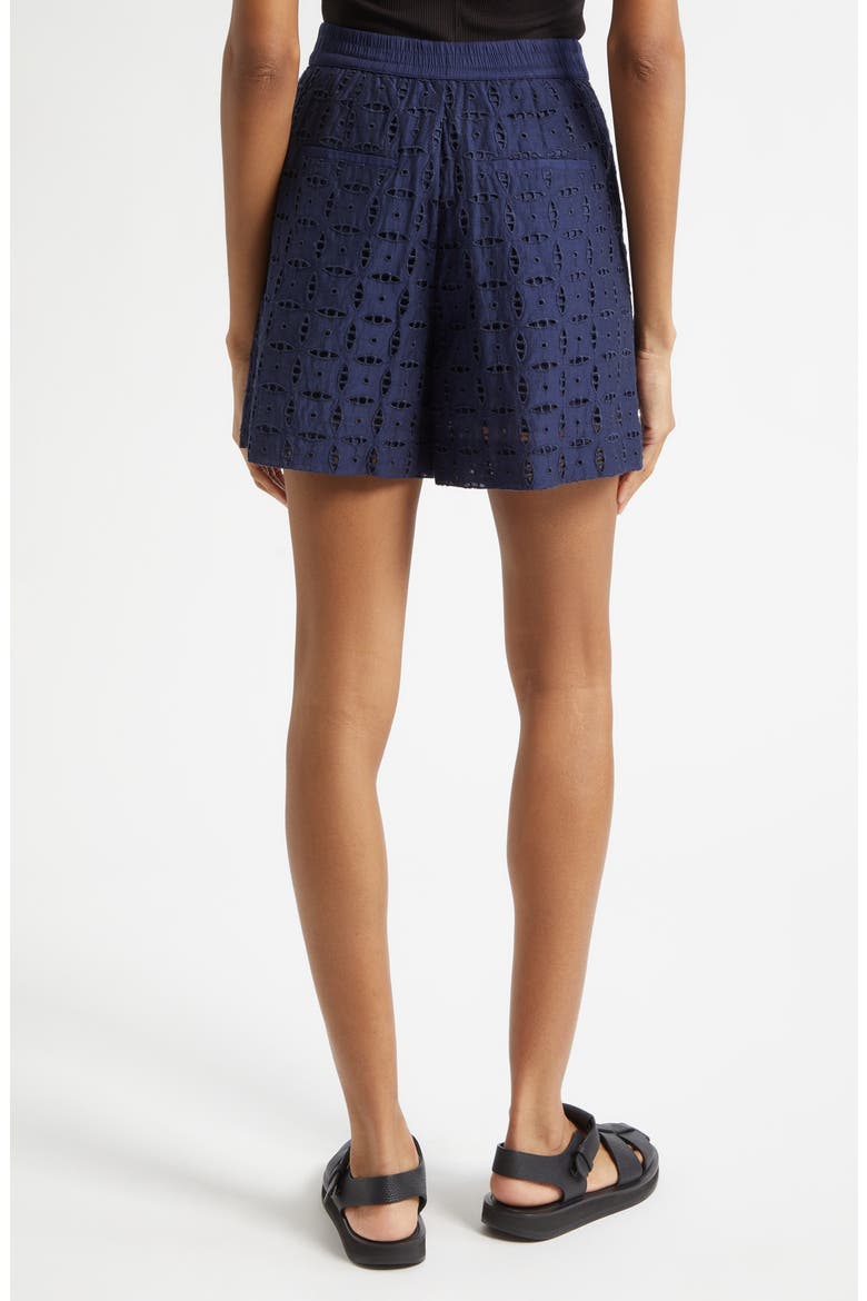 Boswell Eyelet Lace Shorts, Alternate, color, NAVY
