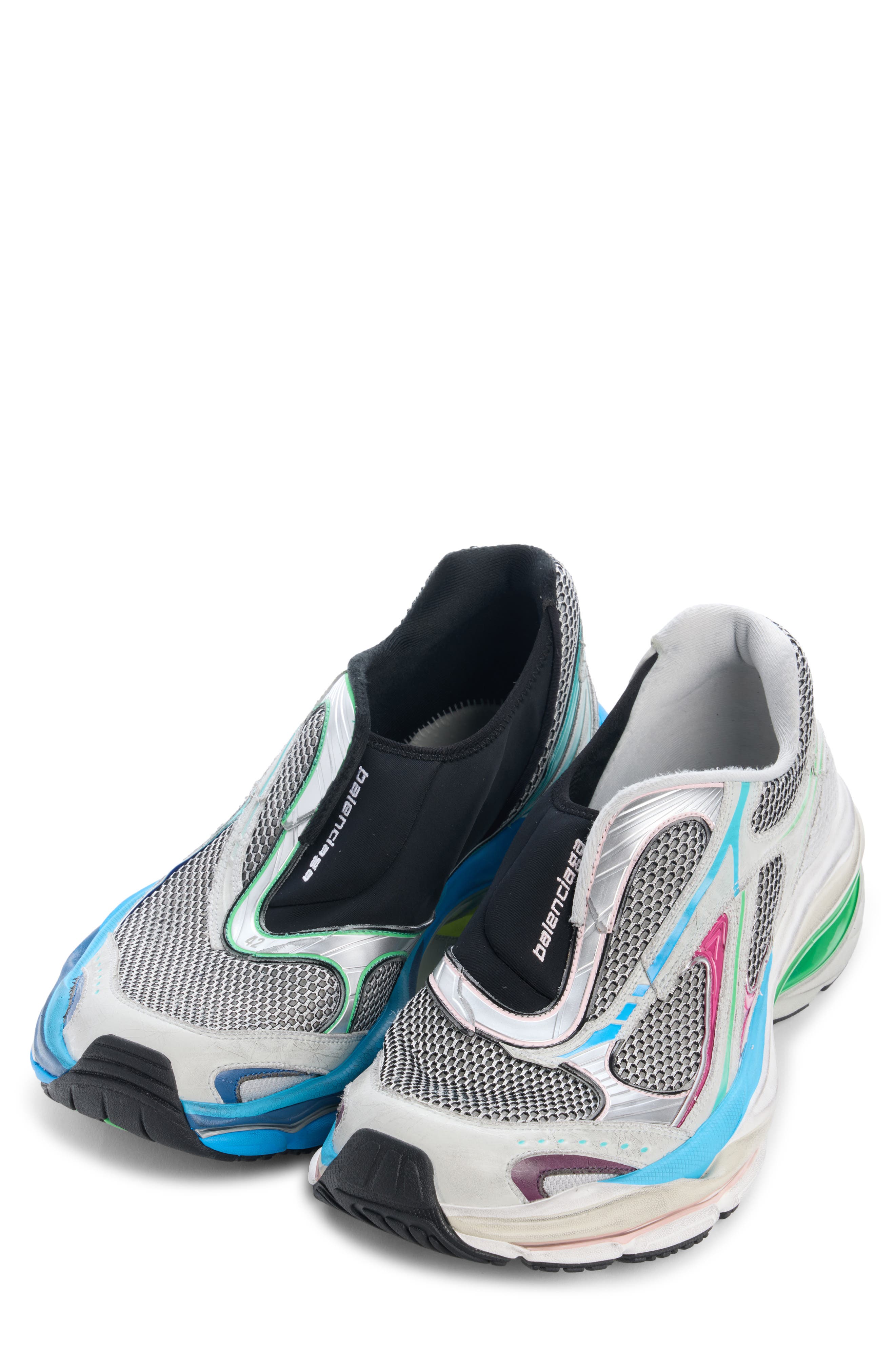 D'Orsay Sneaker, Alternate, color, 1147 GREY MIX/ BLUE/ YELLOW