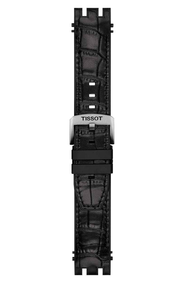 Tissot T-Sport Automatic Leather Strap Watch, 48mm, Alternate, color, 