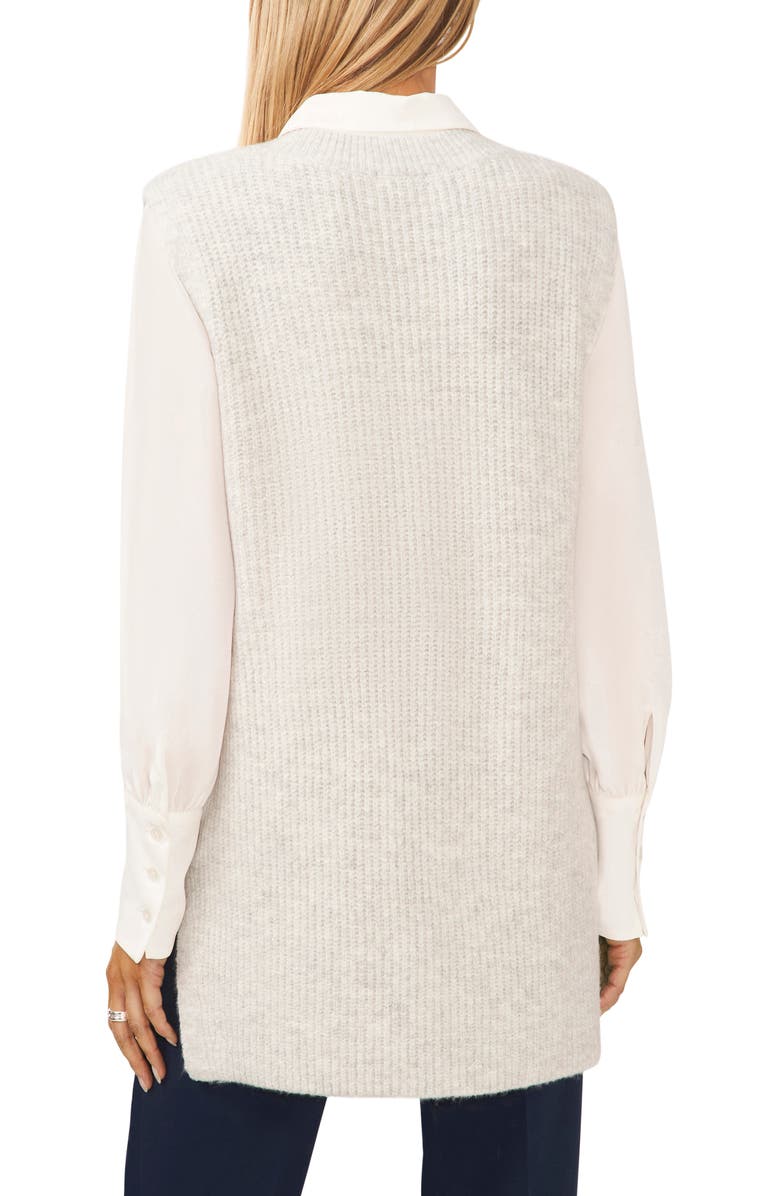 Halogen<sup>®</sup> V-Neck Sweater Vest, Alternate, color,