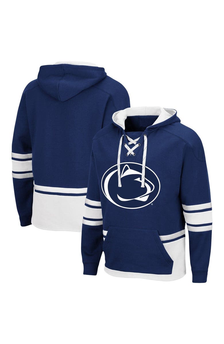 COLOSSEUM Men's Colosseum Navy Penn State Nittany Lions Lace Up 3.0 Pullover Hoodie, Main, color, 
