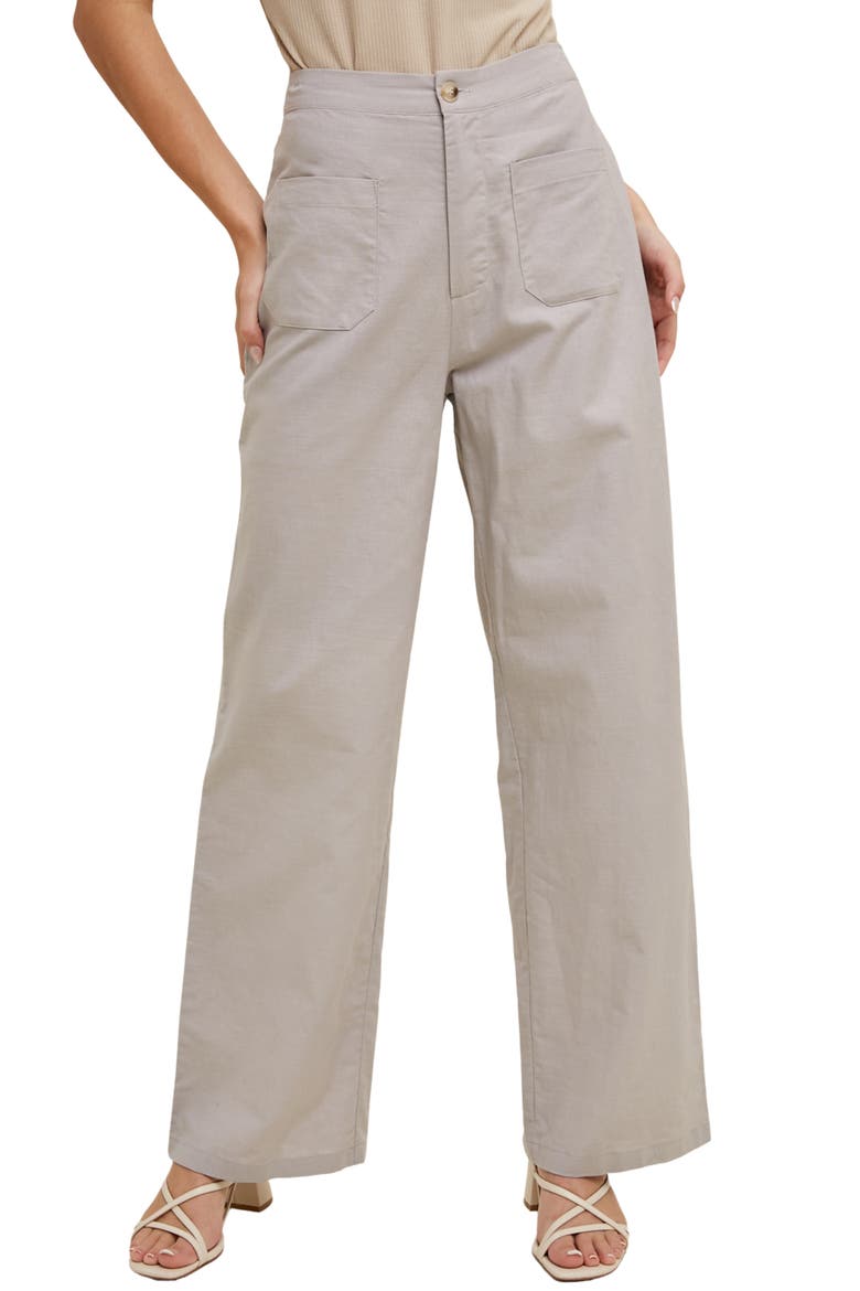 High Rise Wide Leg Pants, Main, color, MIST