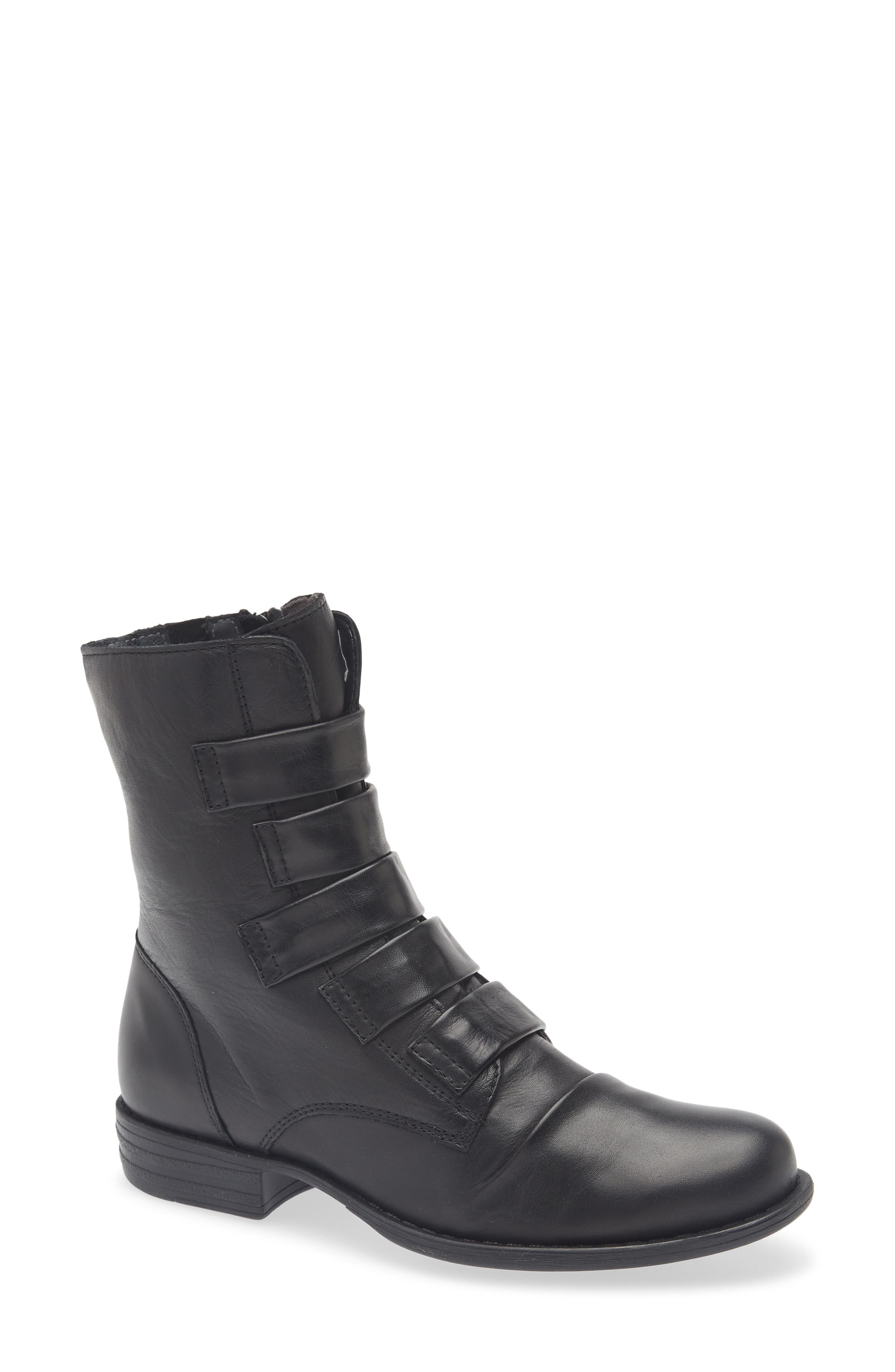 Miz Mooz Leighton Leather Boot, Main, color, 