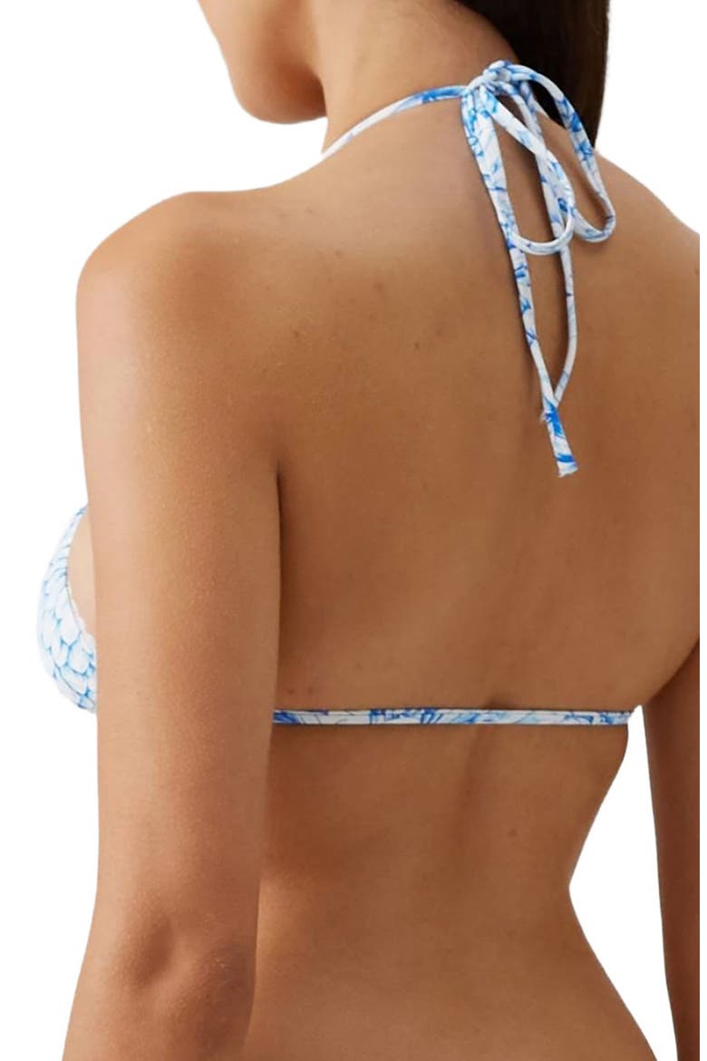 Adelaide Tie Front Bikini Top, Alternate, color, PINEAPPLES