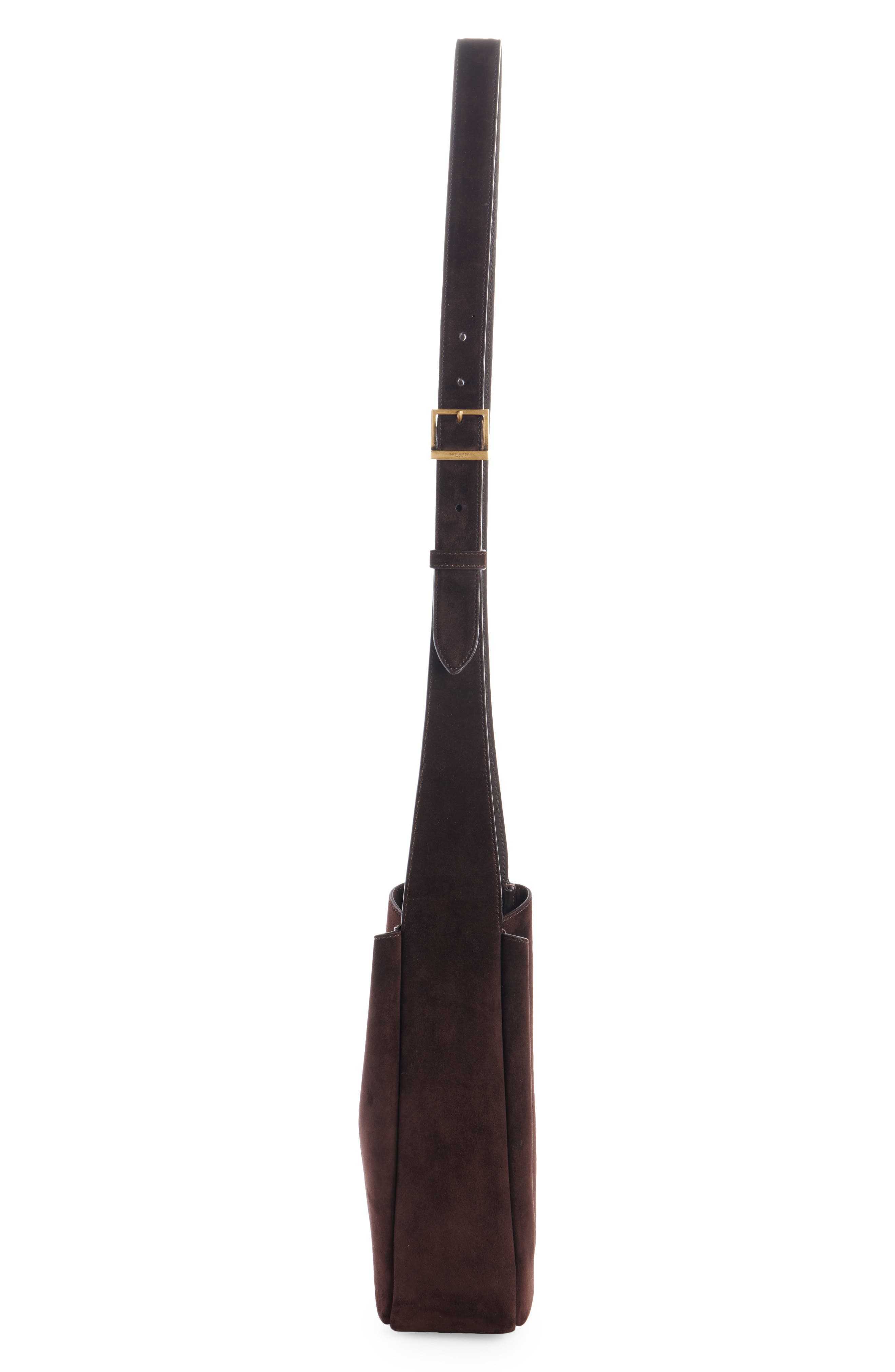 Le 5 à 7 Supple Suede Crossbody Bag, Alternate, color, DARK SWEET CHOCO