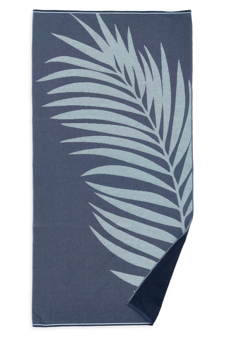 Summer Fern Beach Towel, Main, color, NAVY DIPPER MULTI