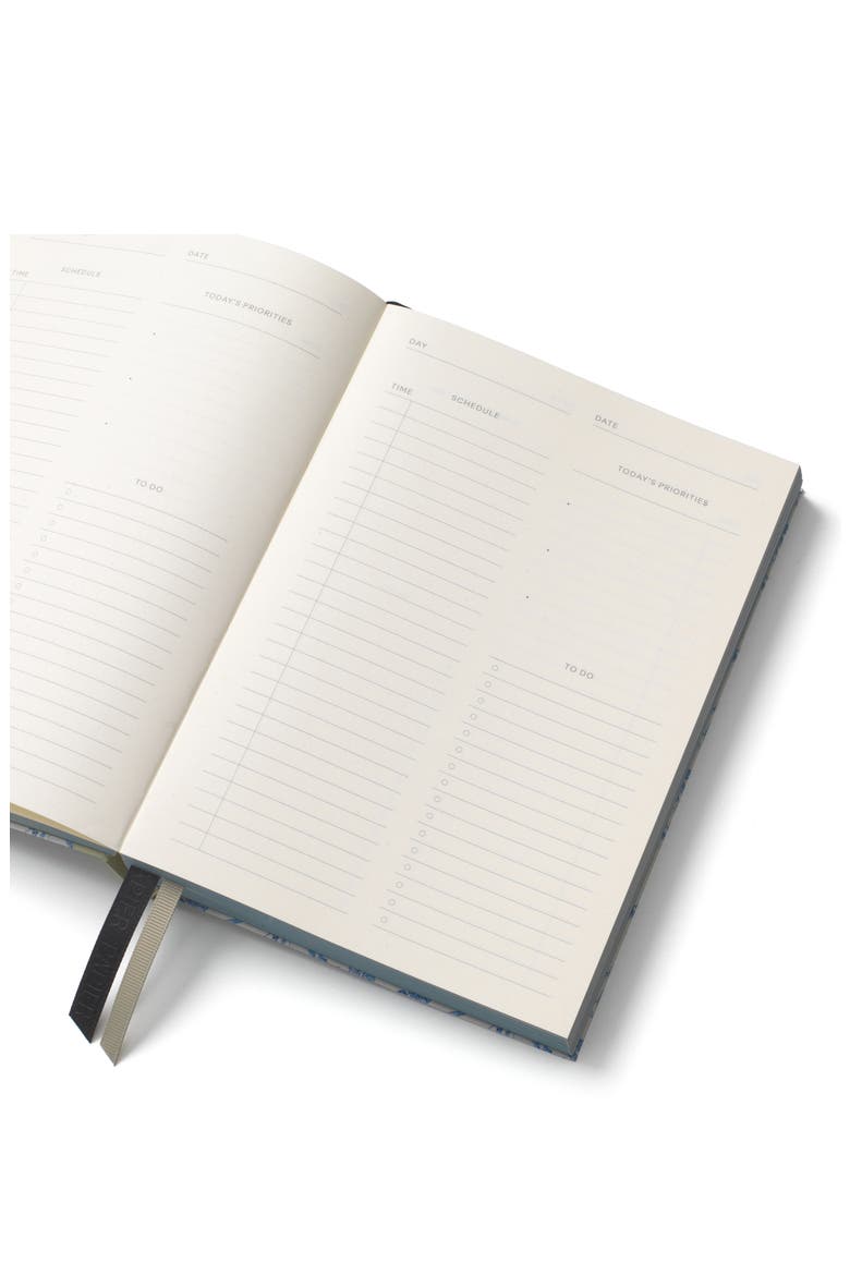 Scripted Floral Undated Page A Day Planner, Alternate, color, LIGHT/ PASTEL BLUE