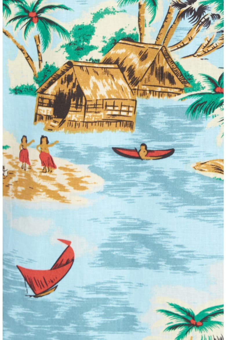 Levi's® Hawaiian Camp Shirt, Alternate, color, PELICAN CAMEO BLUE