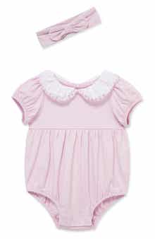 Little Me Scallop Bodysuit & Headband Set