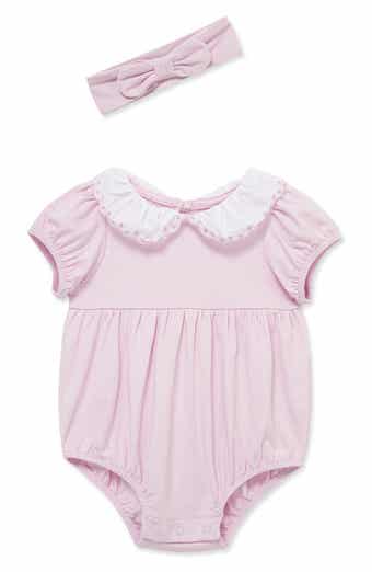 Little Me Scallop Bodysuit & Headband Set
