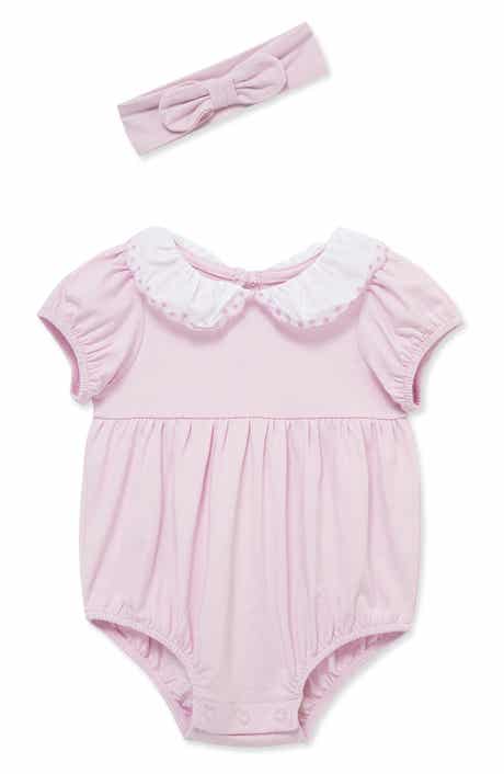Little Me Scallop Bodysuit & Headband Set