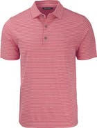 Cutter & Buck Forge Heather Stripe Recycled Blend Polo