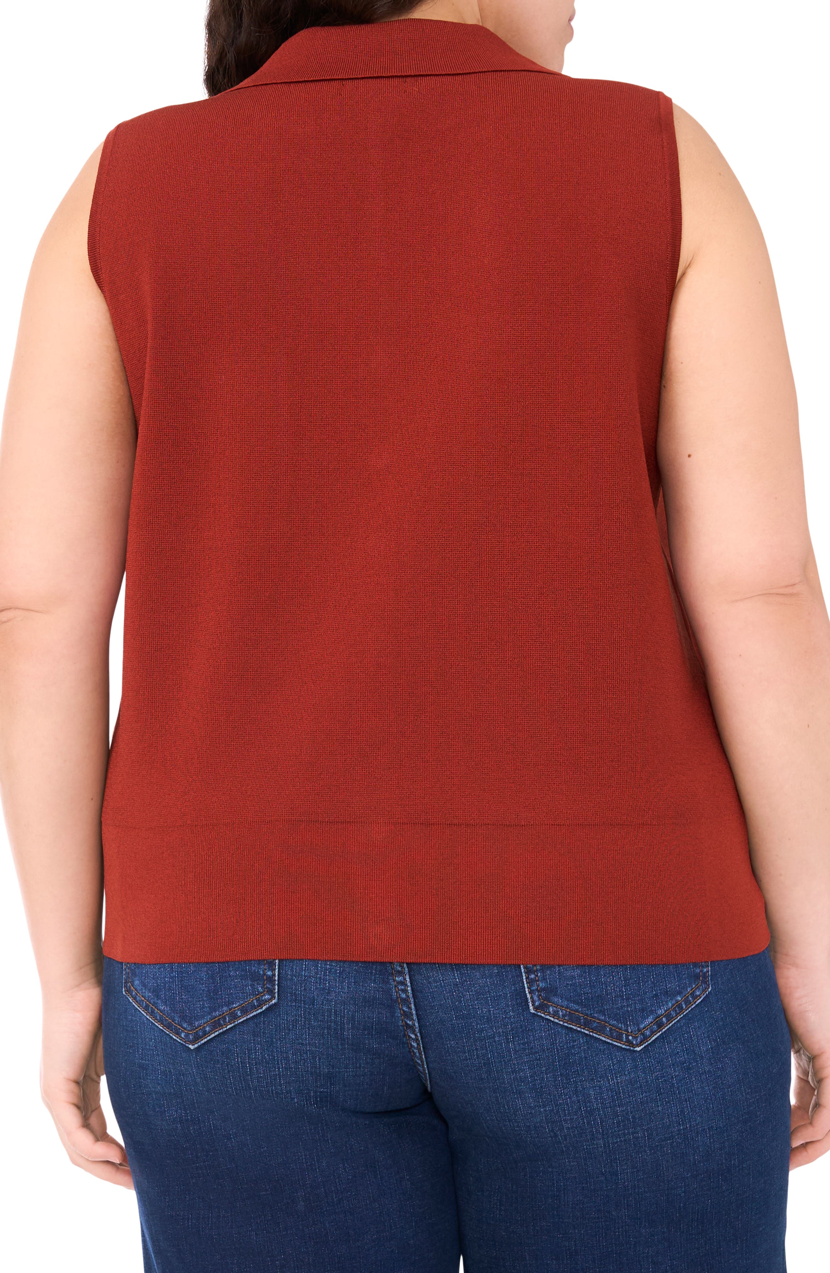 Notched Collar Sweater Vest - image 2