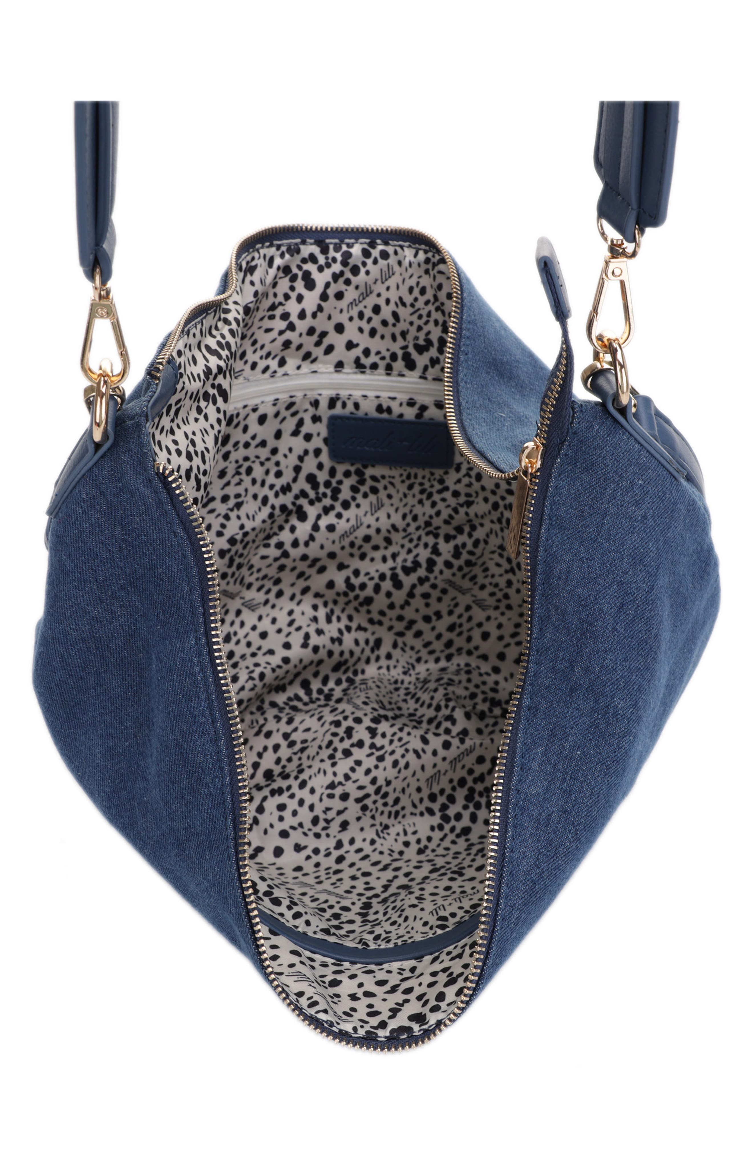 Mali + Lili Megan Denim Hobo Sling Bag, Alternate, color, 