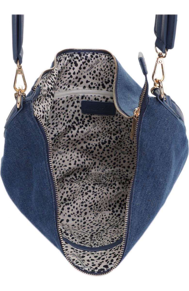 Mali + Lili Megan Denim Hobo Sling Bag, Alternate, color,