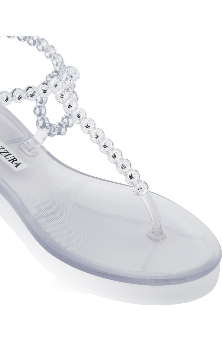 Aquazzura Almost Bare Crystal Jelly Sandal, Alternate, color,