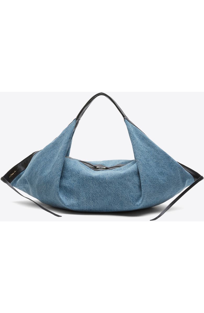 3.1 Phillip Lim Denim Luna Medium Bag, Main, color, Indigo