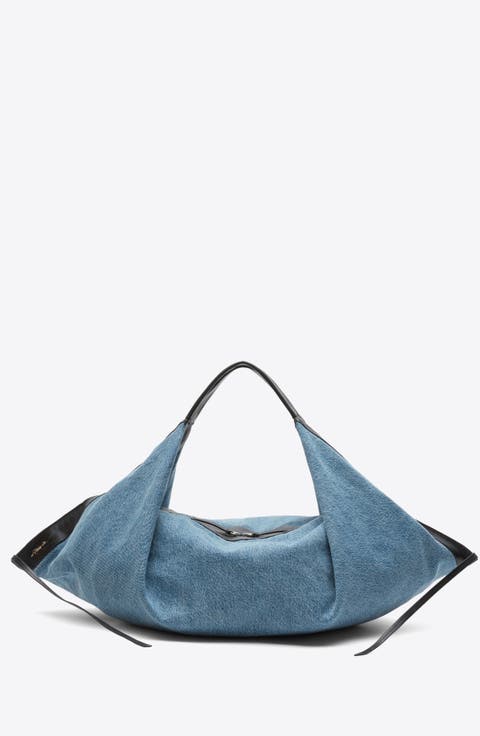 Denim Luna Medium Bag