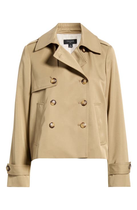 Cropped Trench Coat
