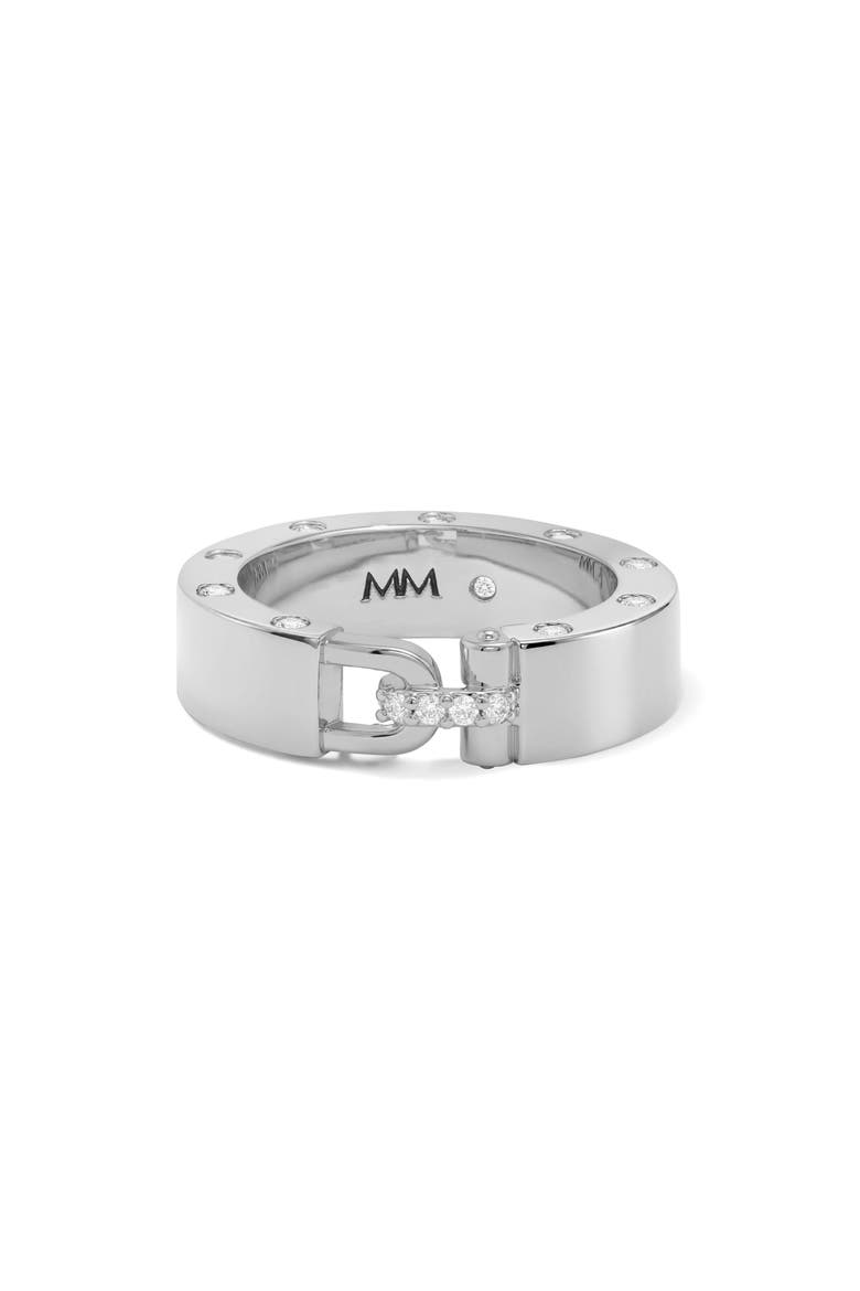 Ashley Smooth Lock Ring, Main, color, SILVER-WHITE