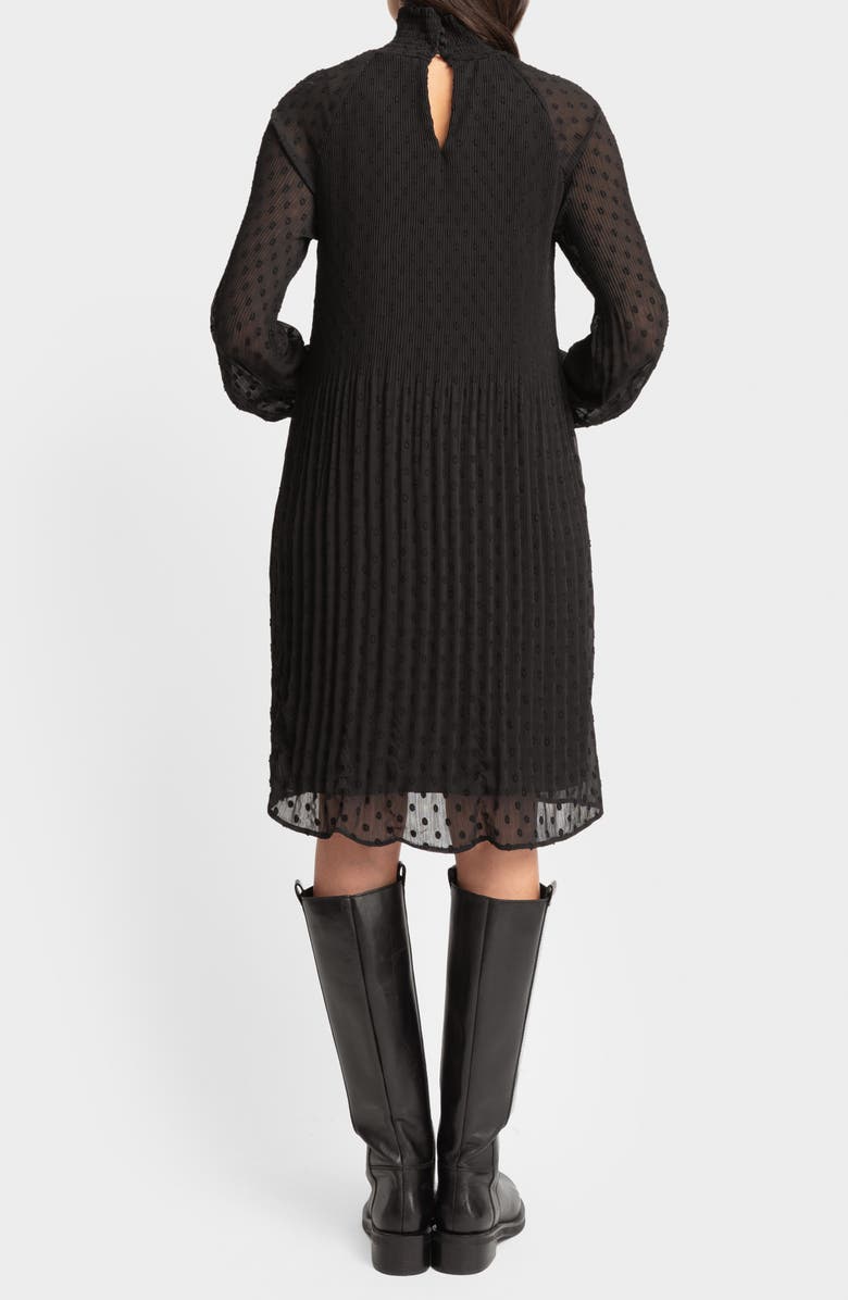 Seraphine Long Sleeve Pleated Chiffon Maternity Dress, Alternate, color,