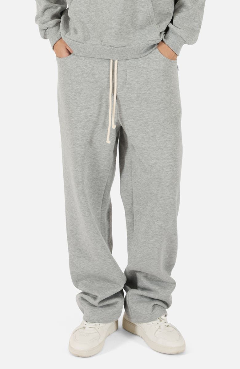 KROST Five Pocket Terry Cloth Sweatpants, Main, color, Dark Heather Gray