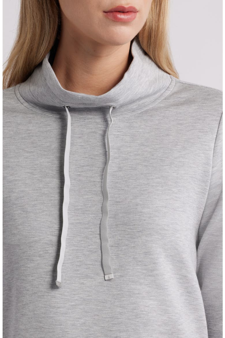 Palm Voyage Mock Neck Sweatshirt, Alternate, color, PEARL GREY HEATHER